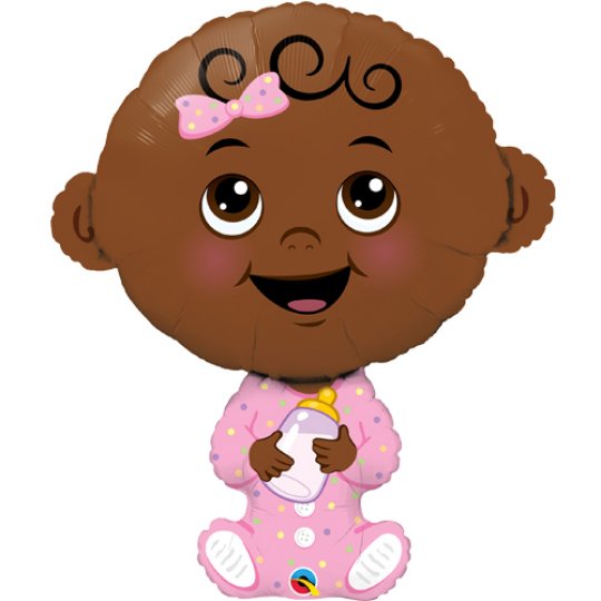 Air Filled - Big Baby Girl Balloon