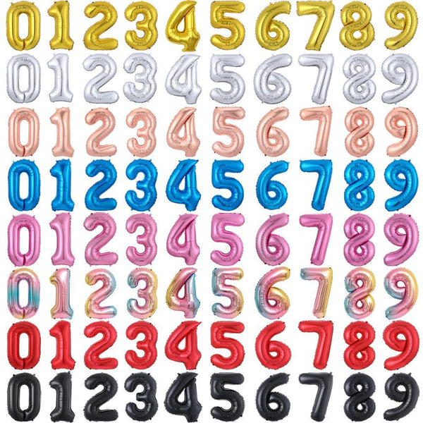 Thepartyville - Balloon Number 8 - Black
