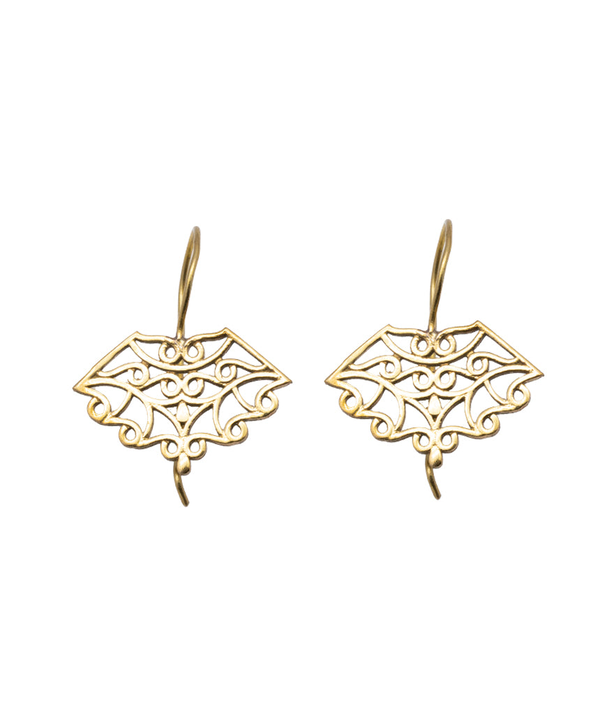 Urbiana - Tiny Flower Earrings - Silver