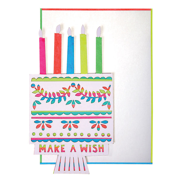 Meri Meri - Make A Wish Cake Card