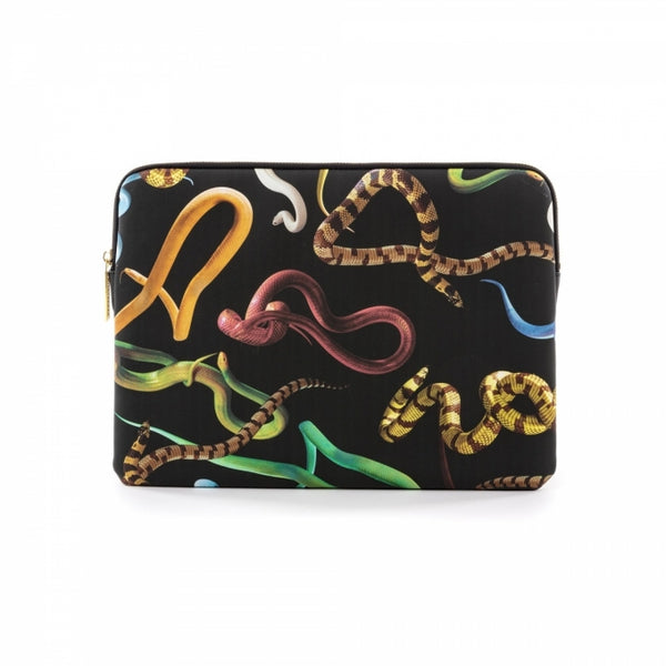 Seletti - Custodia In Laptop In Pu Stampato Toiletpaper Cm.34,5x25x2 Snakes