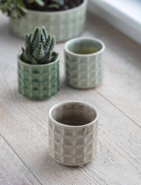 The Forest & Co. - Miniature Textured Planter - Stone