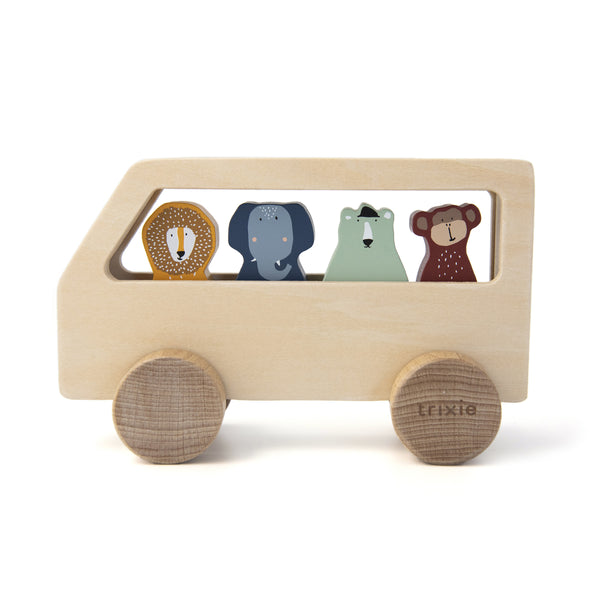 Trixie - (Po21-1085) Wooden Animal Bus