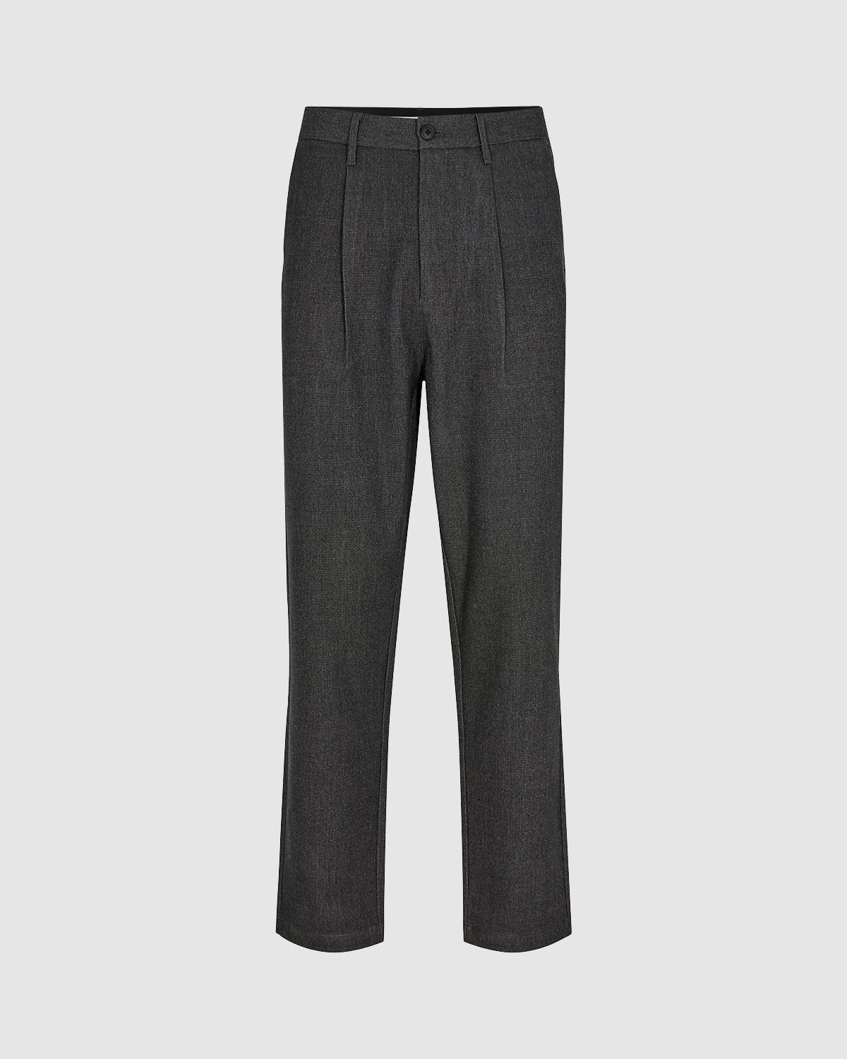 Minimum Pleato Chino Pants 9620 Dark Grey Melange