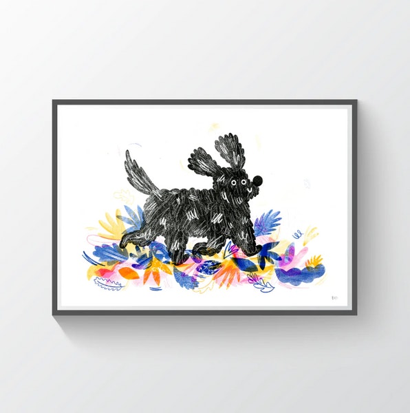 Leafy Pup by Hattie Clark