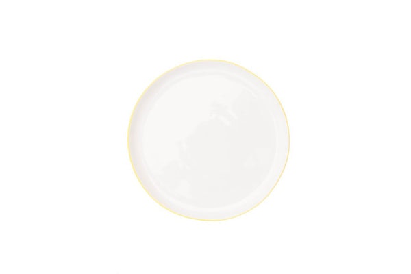 Abbesses Medium Plate Yellow Rim (Set of 4) by Canvas Home