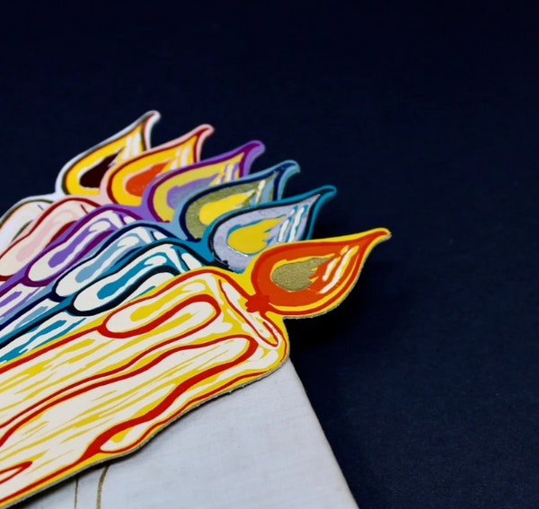 Candle Bookmark by Ark Colour Design
