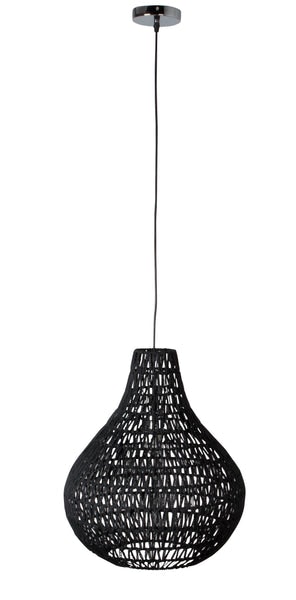 Wire Drop Pendant Lamp In Black by Zuiver