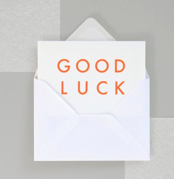 Ola Design Studio - Foil Blocked Good Luck Card