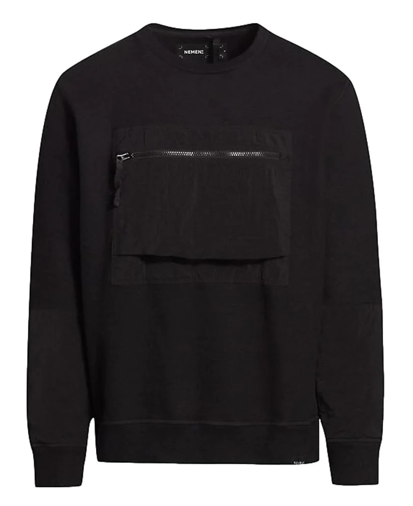 Nemen Jynx Chest Pocket Sweatshirt Ink Black | ModeSens