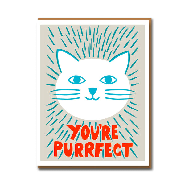 1973 - Sukie You're Purrfect Letterpress Card