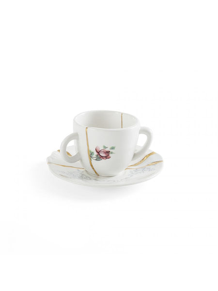 2000 La Cartoleria - Tazzina Caffe' Con Piattino Seletti Kintsugi N1 Art 09641