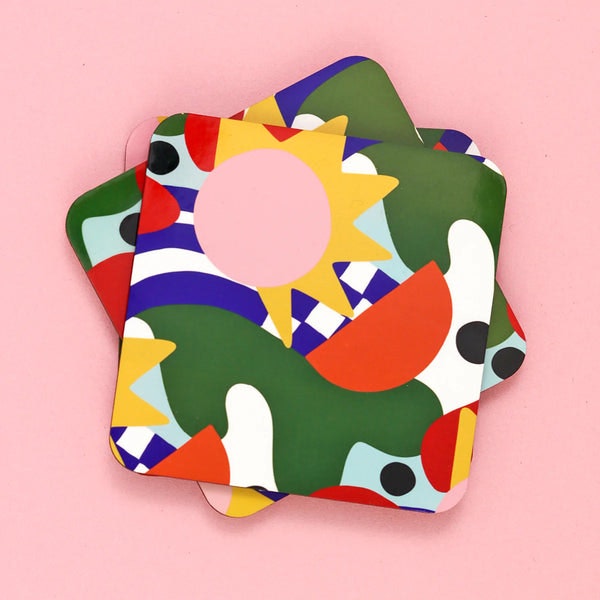Abstract Majorca Coaster Set by The Neighbourhood Threat