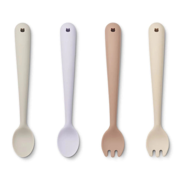 Liewood - Shea Esslernset 4er-pack - Apple Blossom