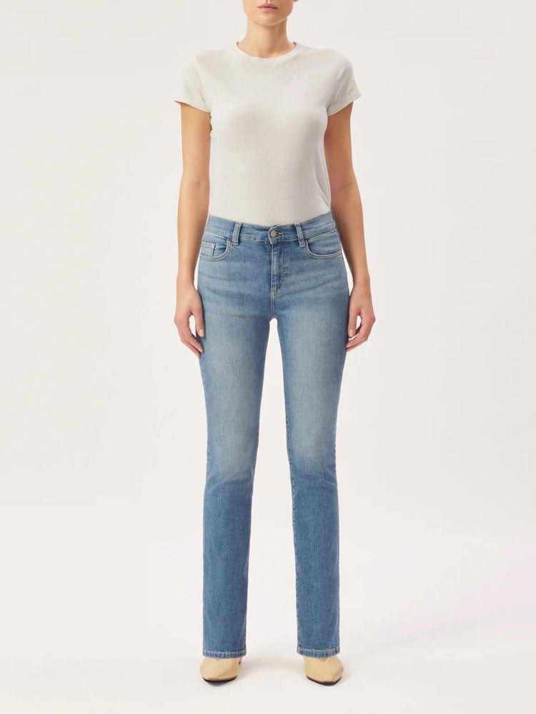 Dl1961 Mara Straight Tall Jeans In Blue