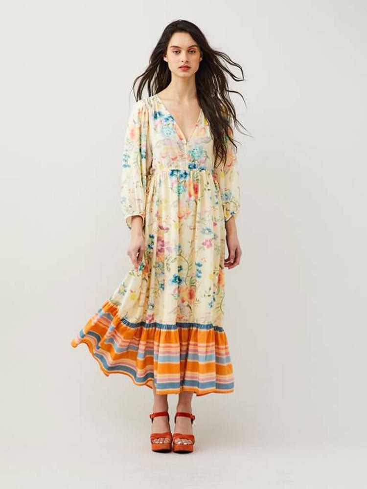 Odd Molly Ivanna Dress Multi In Neutral