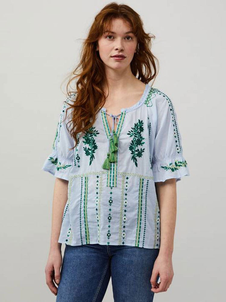 Odd Molly Blue Amira Blouse