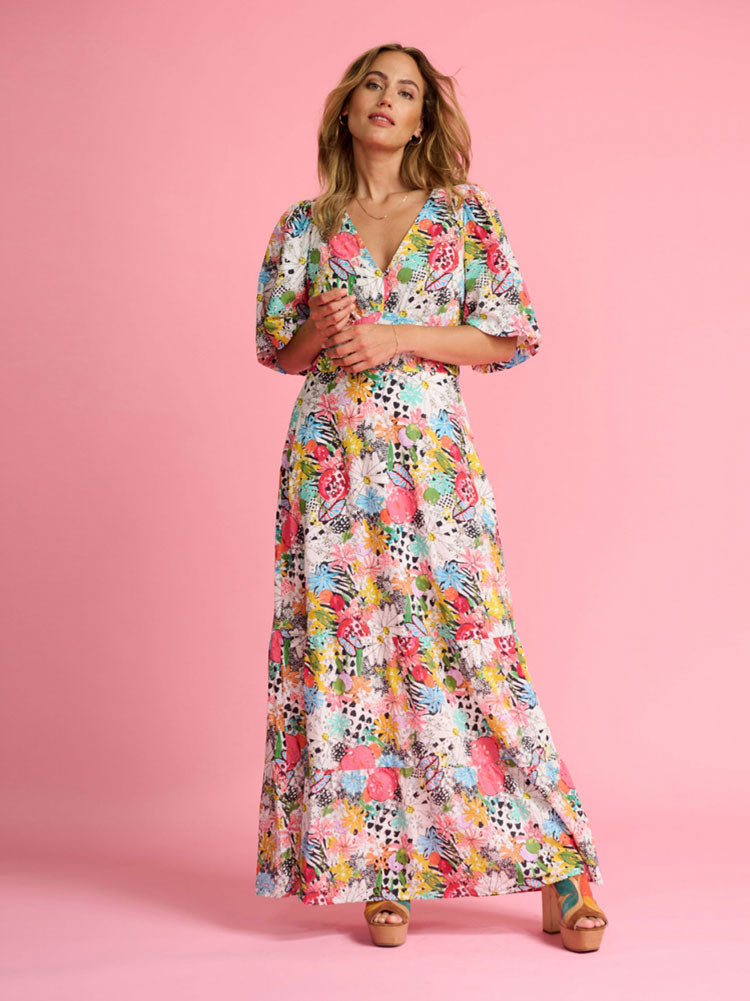 Pom - Dress Charley Tropical Bouquet - Uk 6