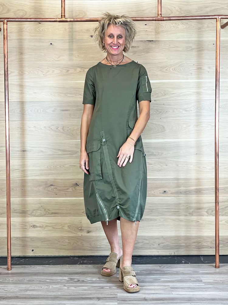 European Culture - Short Sleeve Dress Four Leaf Clover - Uk 10