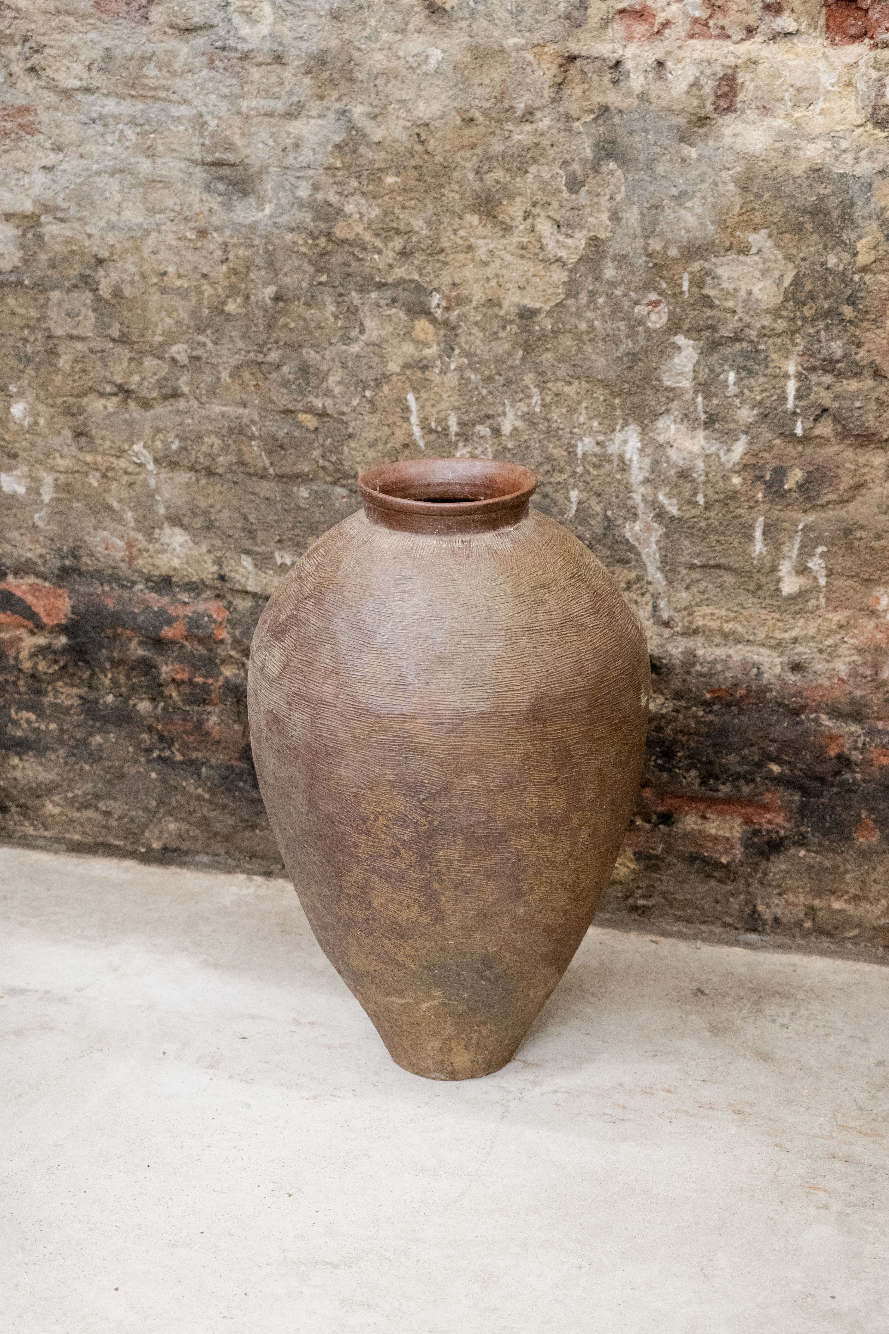 Botanical Boys - Vintage Old Brown Asian Pots