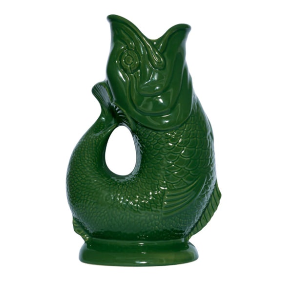 Mini Green Original Gluggle Jug Pitcher Vase by Gluggle Jugs