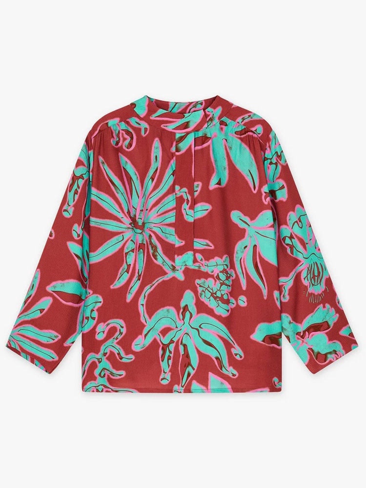 Cks Laredo Blouse Alien Flower In Red