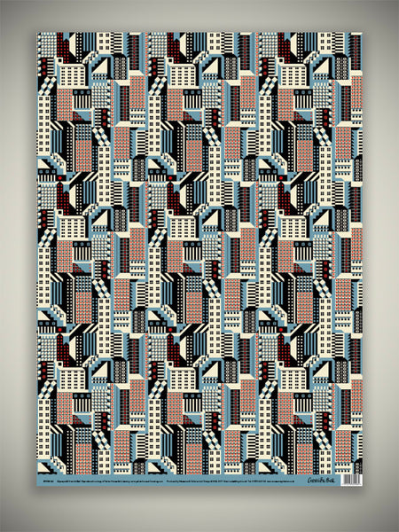 Museums & Galleries - 'Cityscape' Wrapping Paper - Cressida Bell