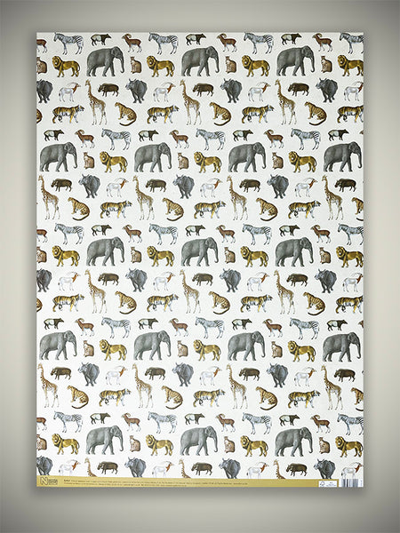 Museums & Galleries - 'Safari' Wrapping Paper - 50x70 Cm