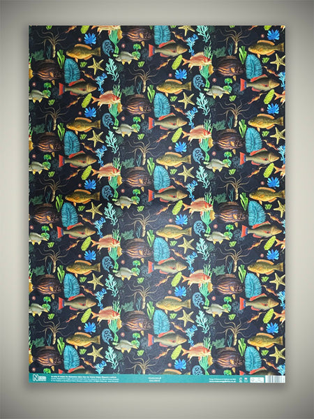 Museums & Galleries - Warning Paper 'Fish' - 50x70 Cm