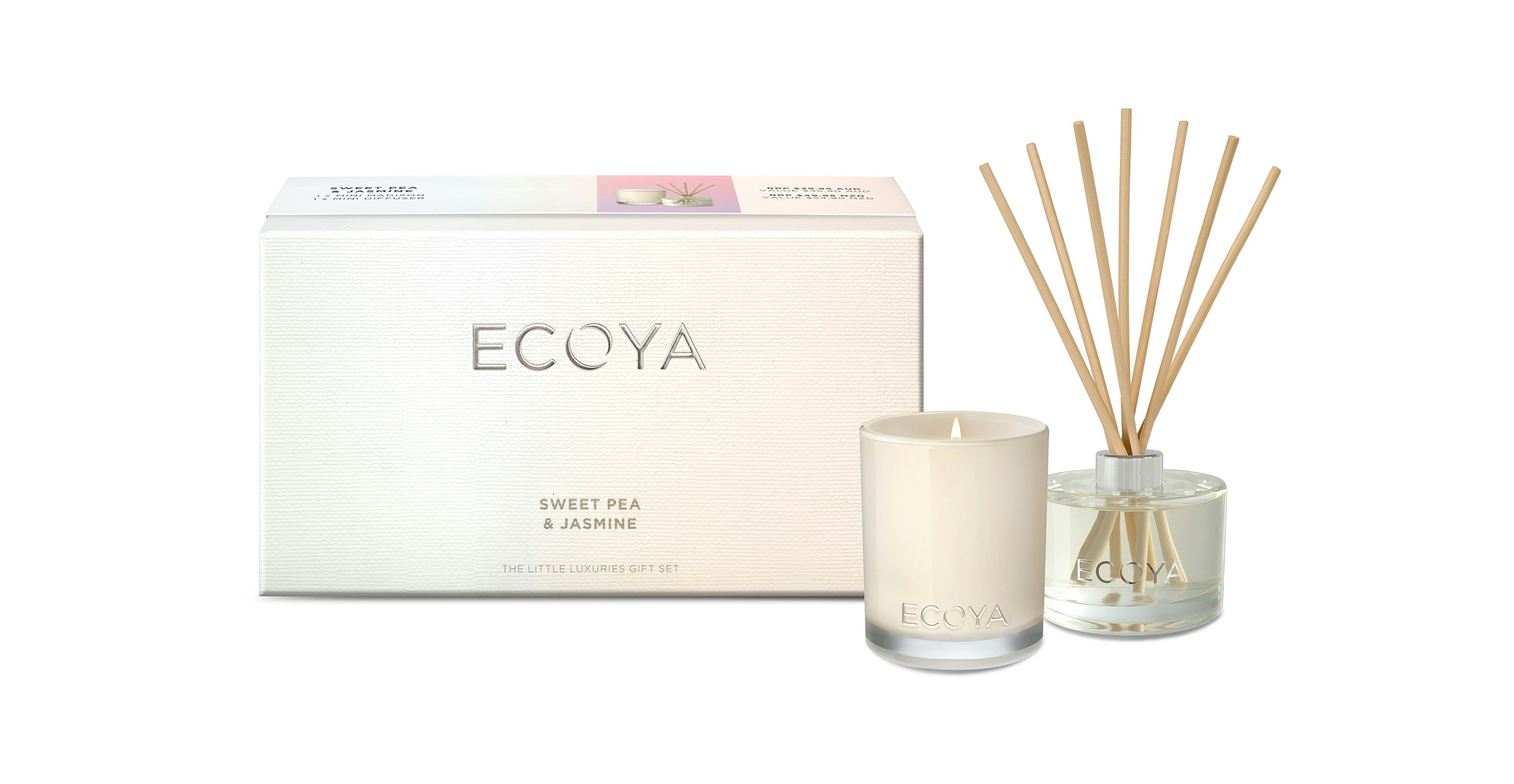 Sweet Pea and Jasmine Little Luxuries Gift Set by Ecoya