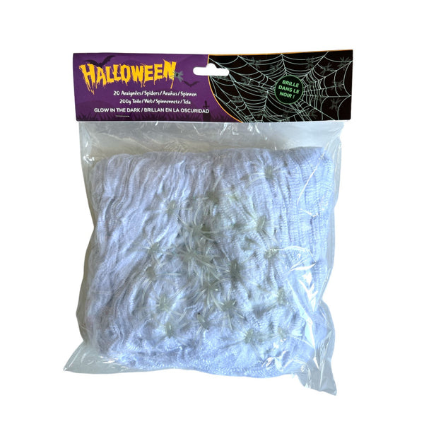 Cotillons D Alsace - Spider Web Glow In The Dark Halloween