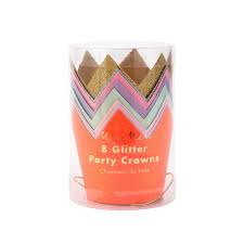 Meri Meri - Mini Glitter Party Crowns (x 8)