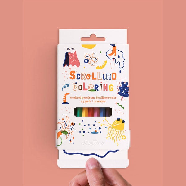 Colouring Book For Kids With Pencils by Scrollino