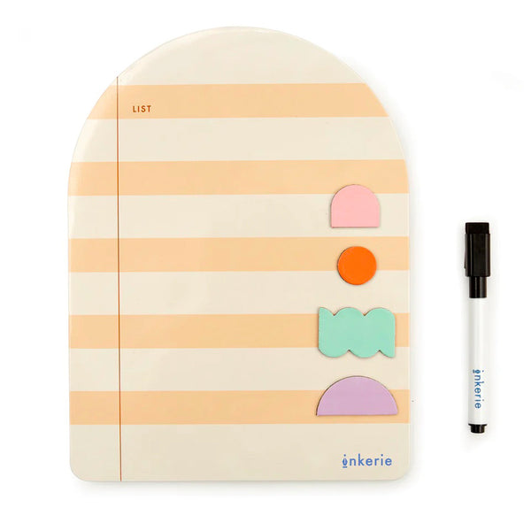 Kikkerland Design - Coral And Beige Arch Magnetic Board