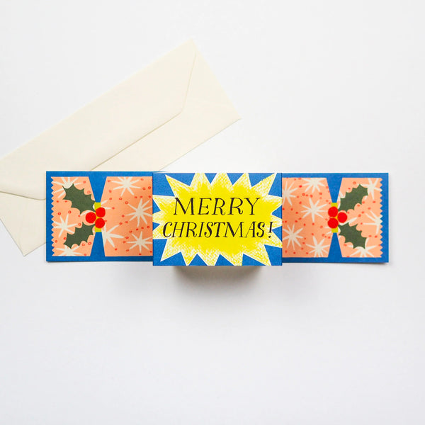 Hadley Cards - Starburst Christmas Cracker Card