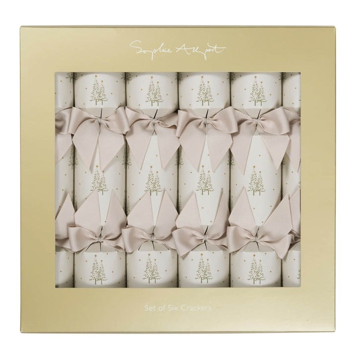 Set of 6 Christmas Tree Christmas Crackers by Sophie Allport