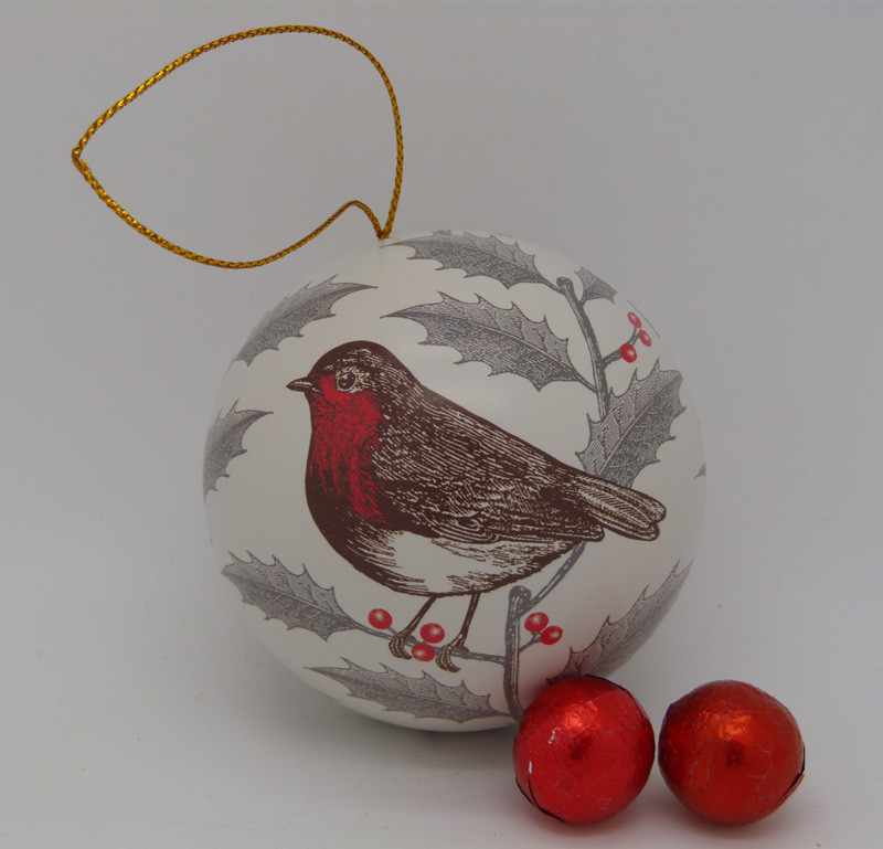 Lcs - Robin&Holly Christmas Baubles - Thornback & Peel - Lcs