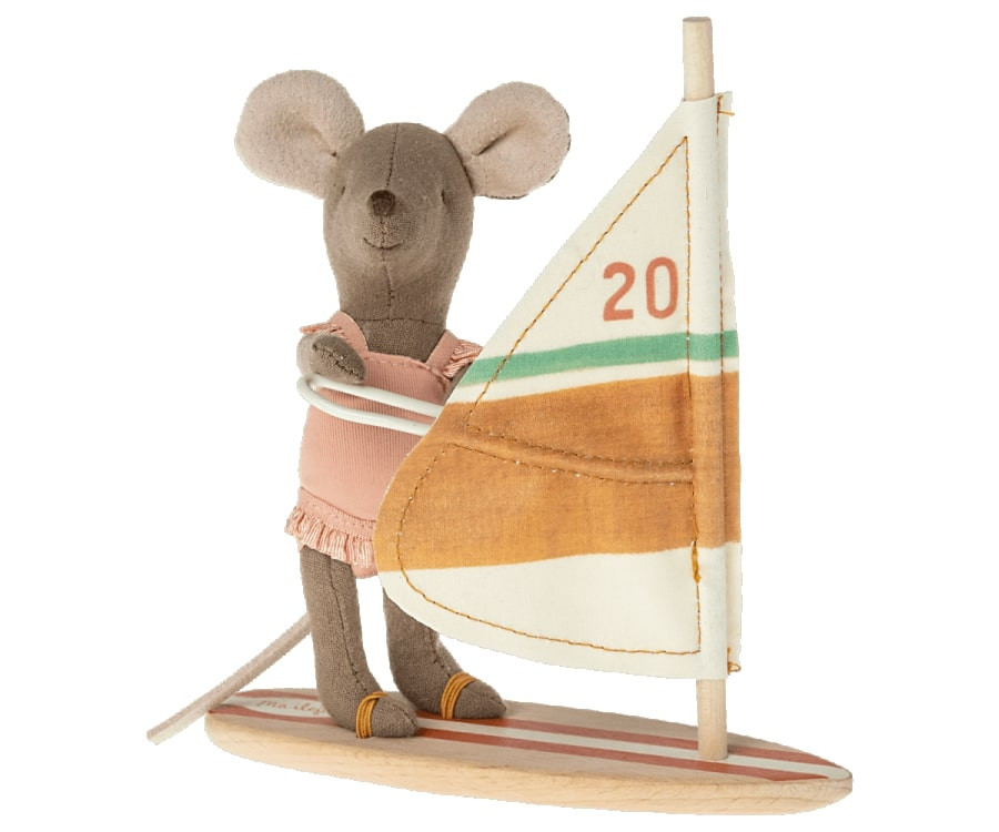 Maileg - Little Mouse Big Sister - Surfer - Maileg
