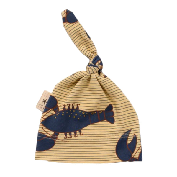 Ilo - Baby Hat Adjustable Size Knot Lobster Vainilla