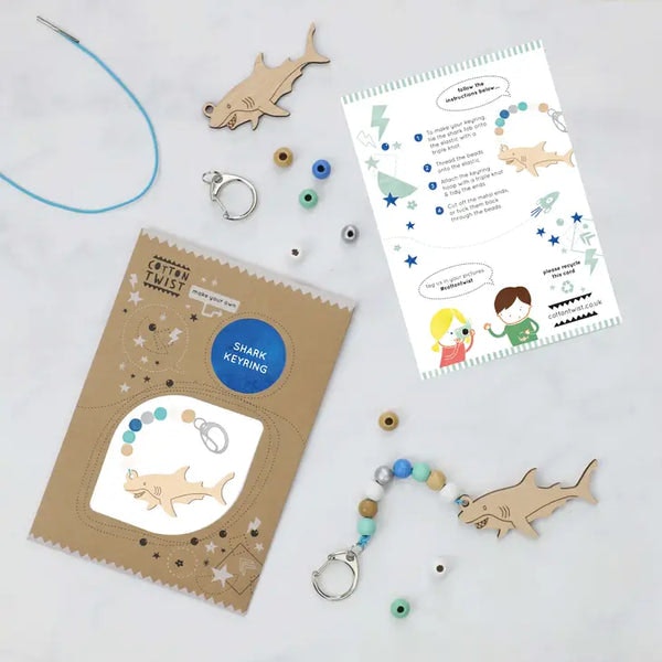 Make Your Own Shark Keyring Kit by Cotton Twist