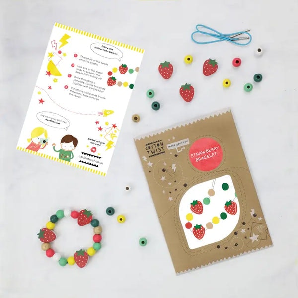 Make Your Own Strawberry Bracelet by Cotton Twist