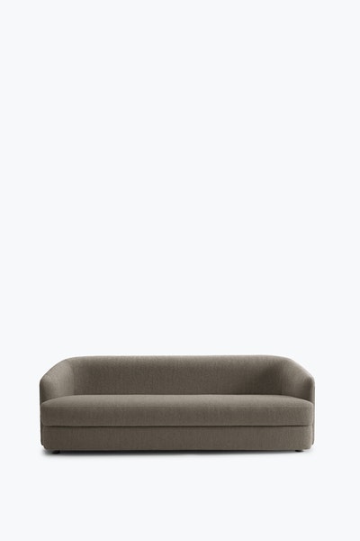 Covent Sofa Deep 3 Seater. Nevotex Barnum Dark Taupe 10 by New Works