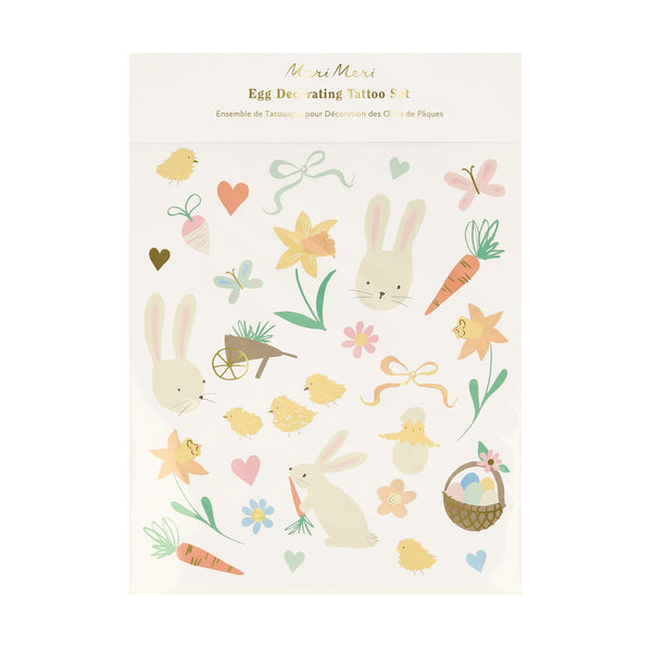 Meri Meri - Easter Icons Egg Decoration Tattoo Set