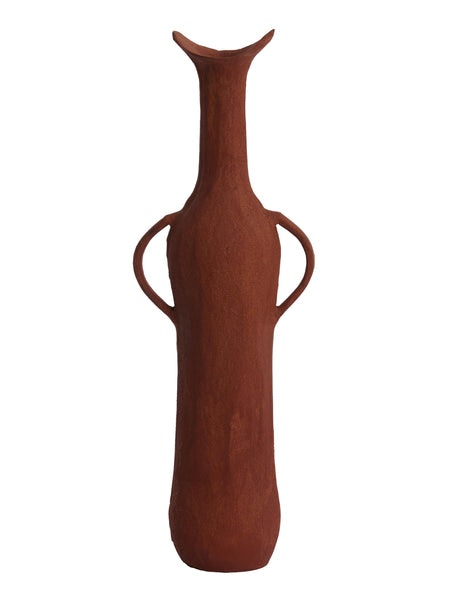 Large Anconi Decorative Vase Brick Red by Light & Living
