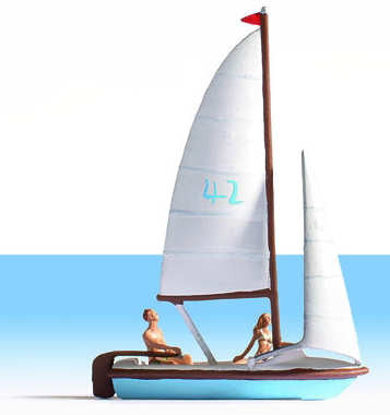 Botanical Boys - Sailboat And Characters Terrarium Figures 16824