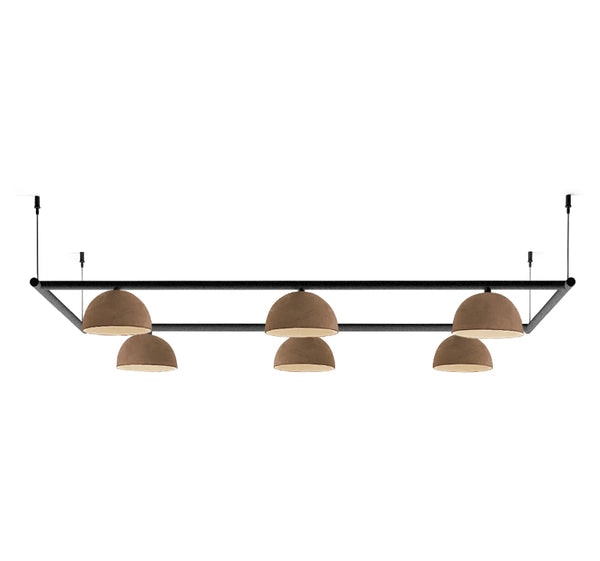 Absis C Lineal Rectangular Hanging Lamp by Lux Cambra