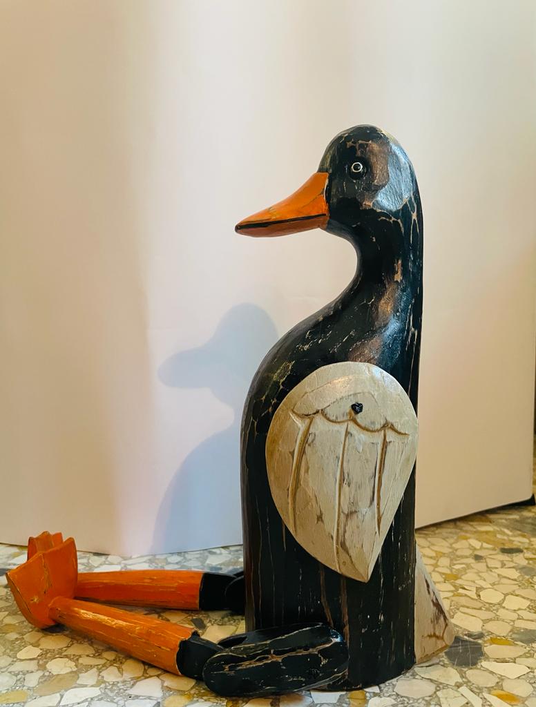 Dimore Concept - Jointed Duck Black - Black/black - Wood | Hand Painted | Black