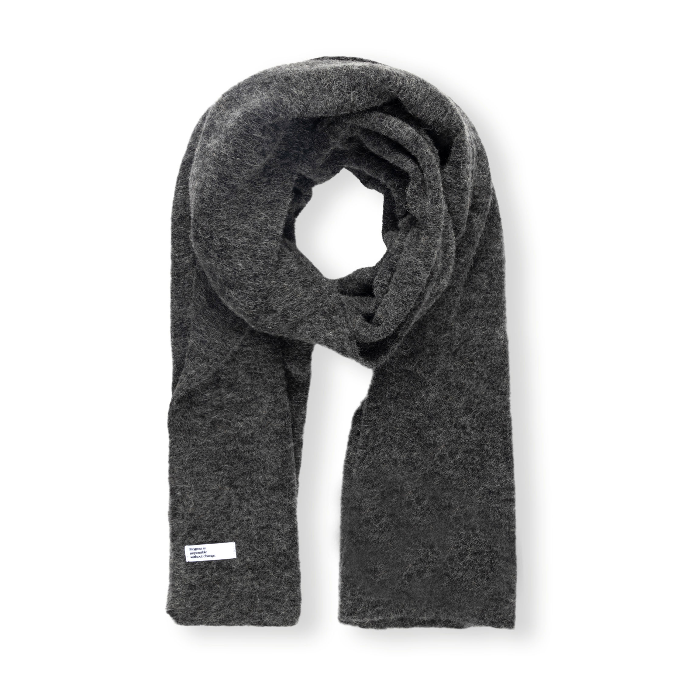 10days - Knitted Scarf Antra - Dark Grey