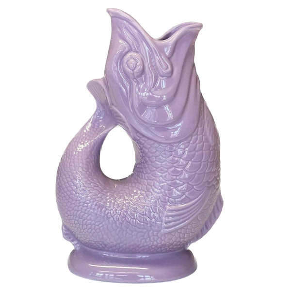Large Lilac Original Gluggle Jug Pitcher Vase by Gluggle Jugs