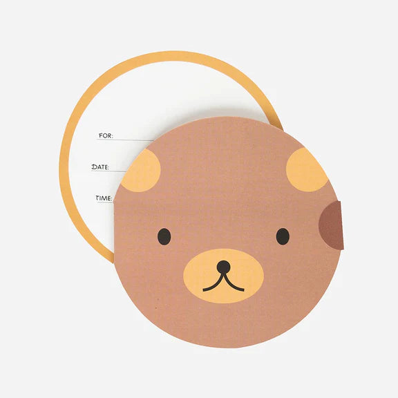 My Little Day - Teddy Bear Birthday Invitation Card (8)